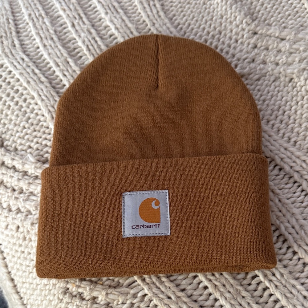 Carhartt Cuffed Beanie Hat - Carhartt Brown